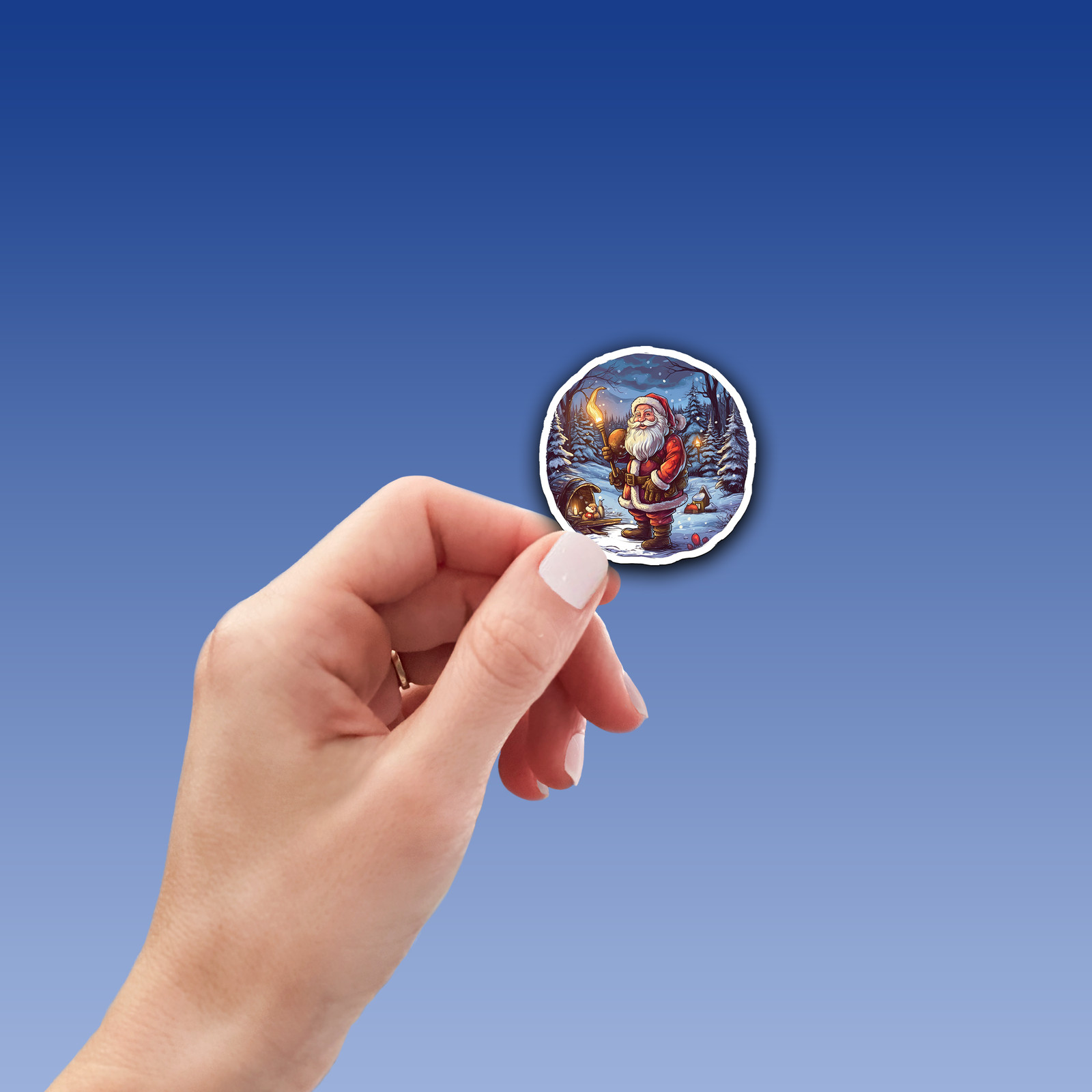 Santa Claus Vinyl Sticker – Bring the Magic of Christmas Anywhere