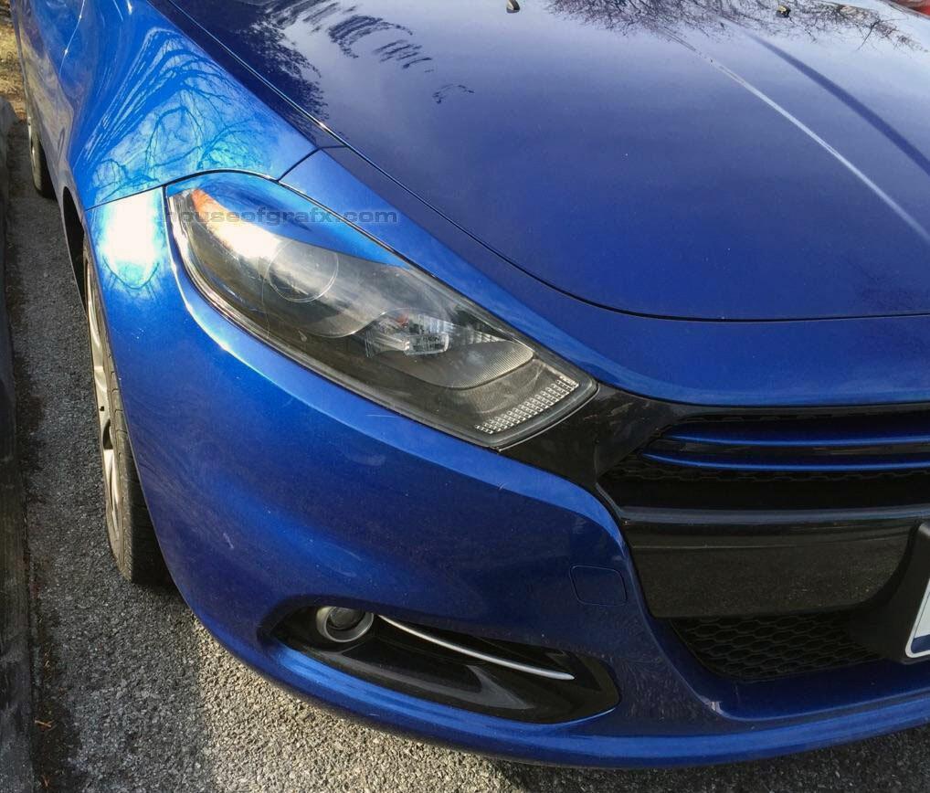 Vinyl eyelids eyebrow decals graphics stickers fit 2013 2014 2015 Dodge Dart
