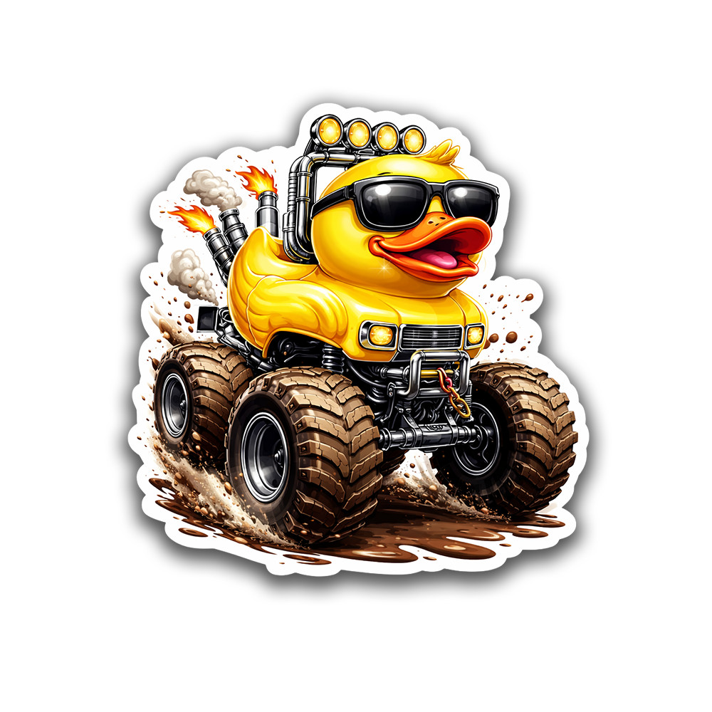 Rubber Ducky Sticker 4 Inch Vinyl Decal Waterproof Indoor/Outdoor Weatherproof