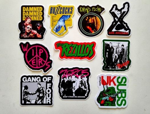 Punk Rock Bands Vinyl Sticker Set 30 (10) Alternative Pop Punk Funk Dub Hardcore