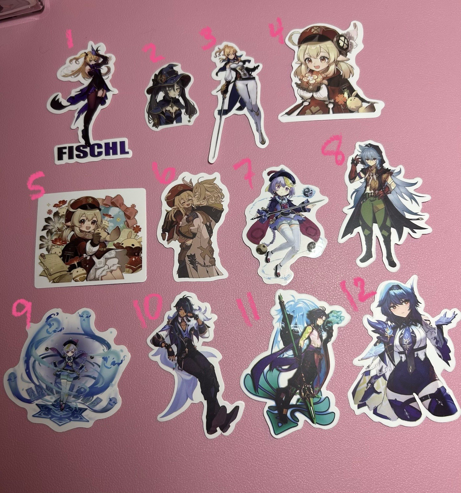 Genshin Impact And Neko Anime Stickers – 19