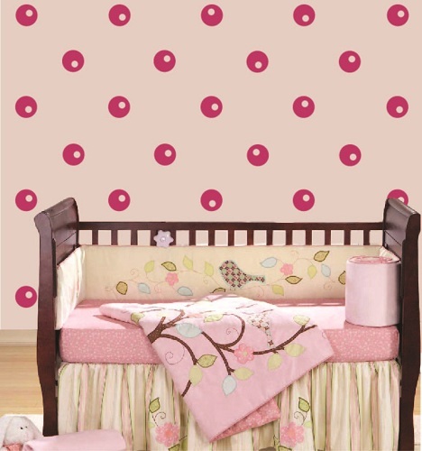 Vinyl Decal Confetti Polka Dots Circles 4×4 Set of 50 Room Wall Sticker 713