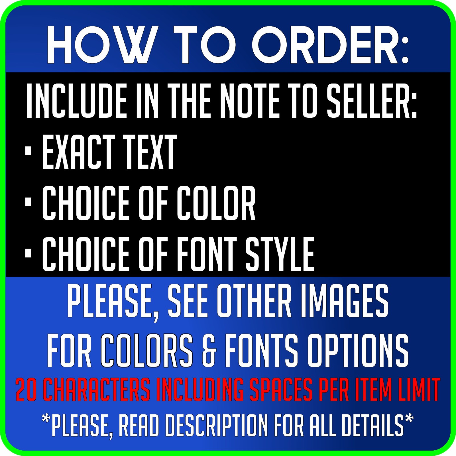Custom Decal – Personilized Vinyl Lettering Text Sticker Car Window Wall Signage
