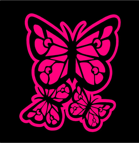 Butterfly Decal vinyl butterflies car trailer laptop window sticker graphic