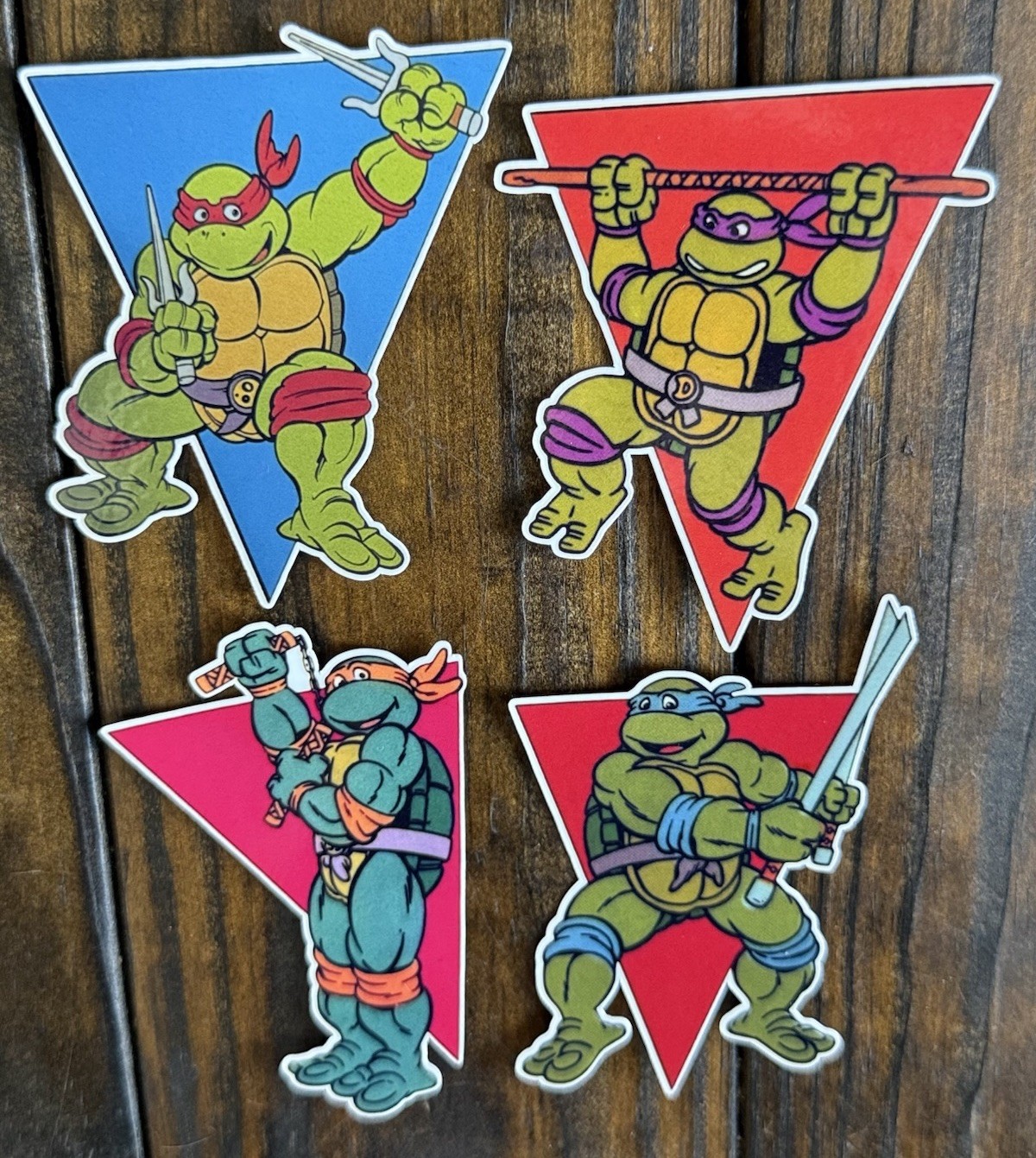 Retro TMNT Sticker Pack | 4 Vinyl Stickers | 80s Teenage Mutant Ninja Turtles