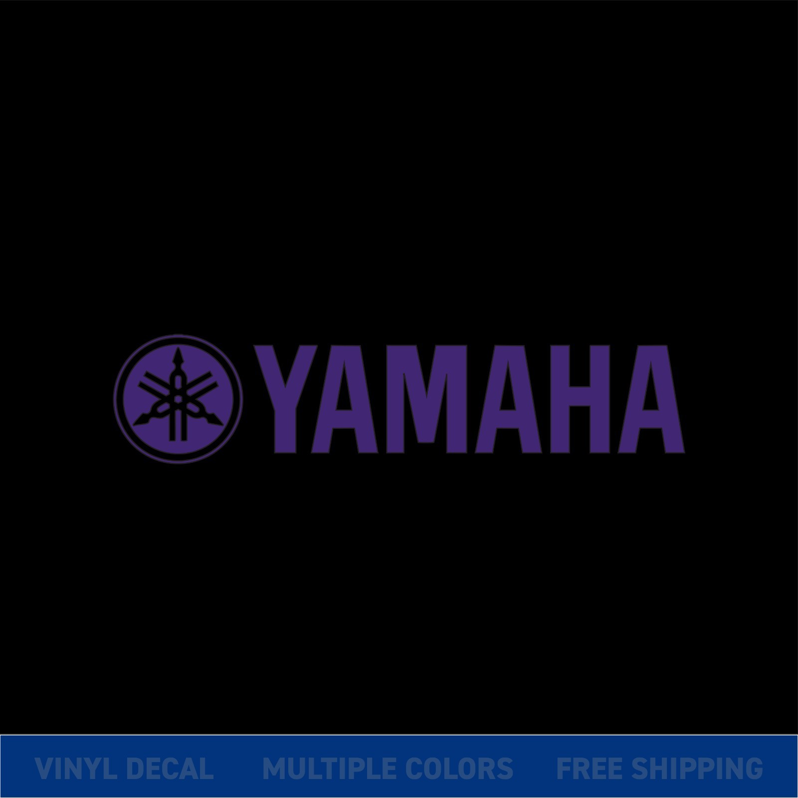 Yamaha Logo Vinyl Decal Sticker | Motorcycle Car Window Bike Graphic | xColors