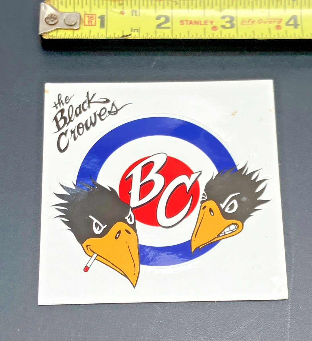 '90s The Black Crowes Vintage By Your Side Sticker ~ Rare