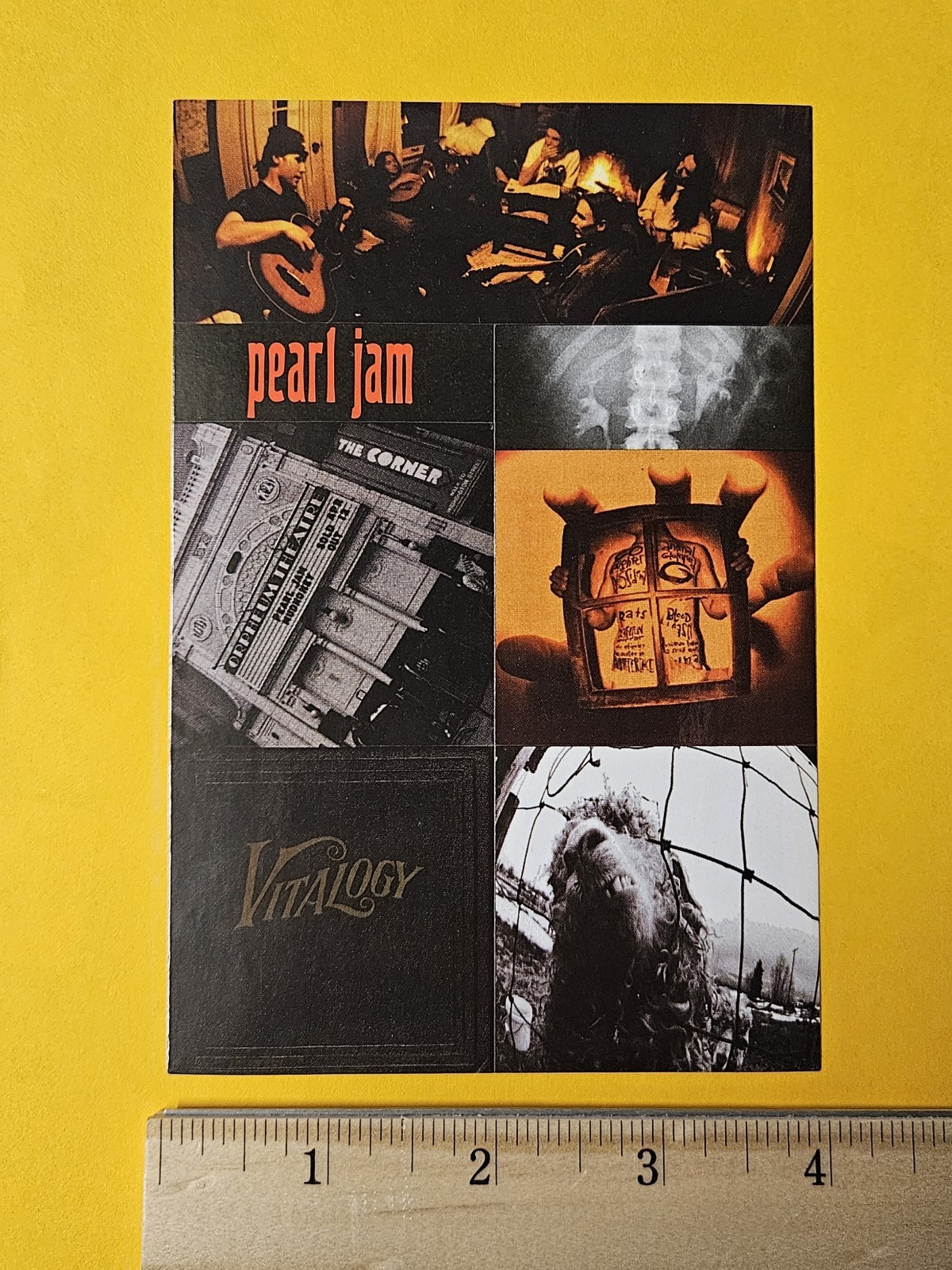 Pearl Jam Sticker Set Tenclub NW Light Sound Vs Vitalogy Sound Engineering