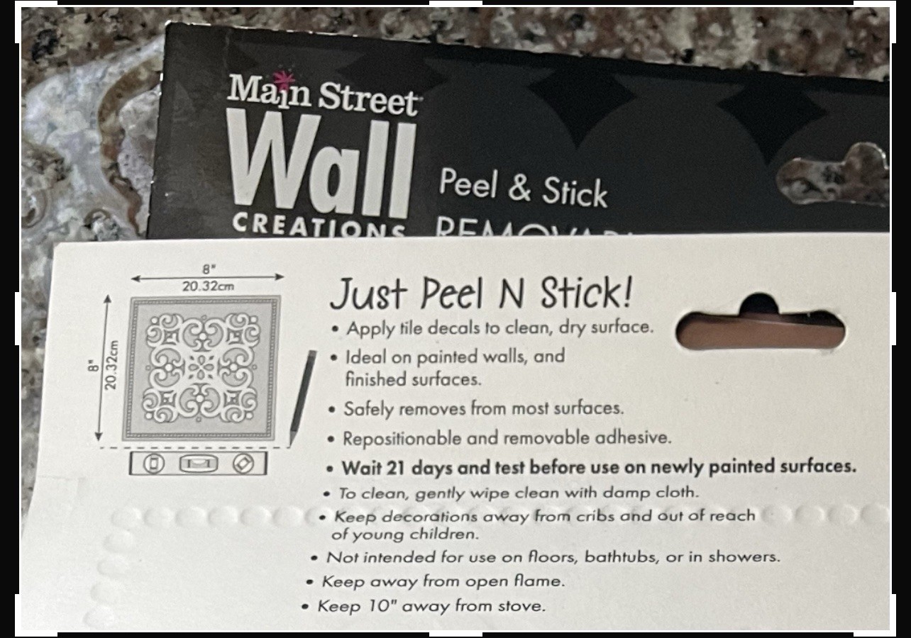 New Main Street-Wall Decals-Lot Of 6- Antique COPPER Metallic-Peel & Stick-NEW