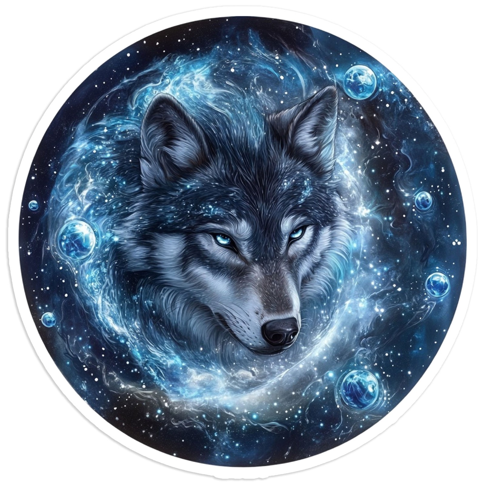 Galaxy Wolf – Vinyl Decal Sticker – Car Window Laptop – #1496