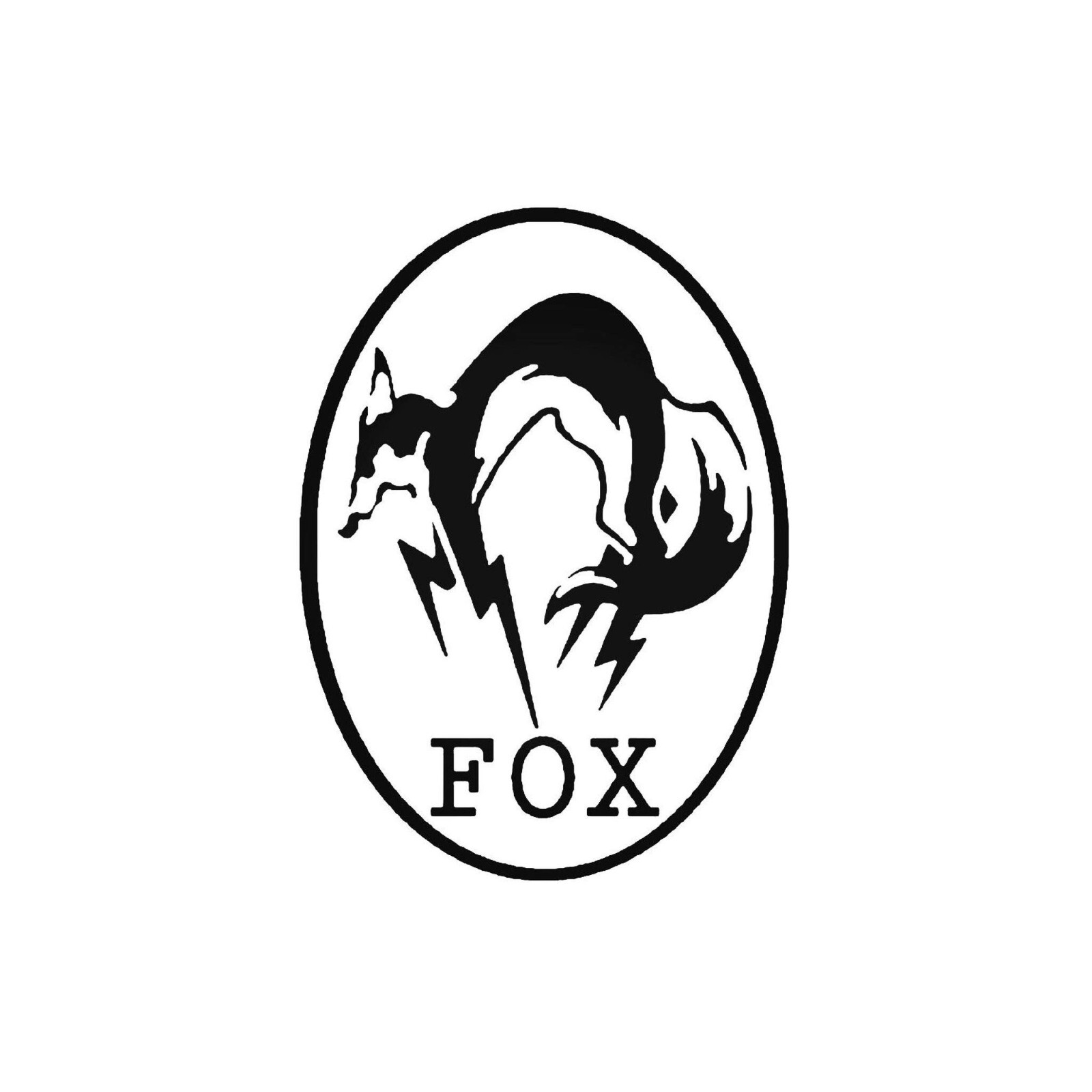 Metal Gear Solid Fox Sticker Vinyl Decal