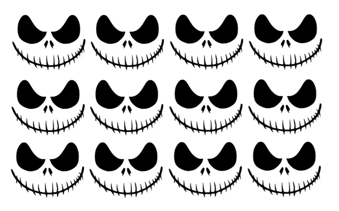 Jack Before Christmas 12 Vinyl Decals