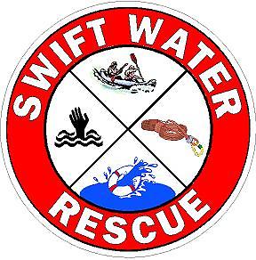 Swift Water Rescue Reflective Vinyl Decal EMT EMS Coast Guard Firefighter Diver