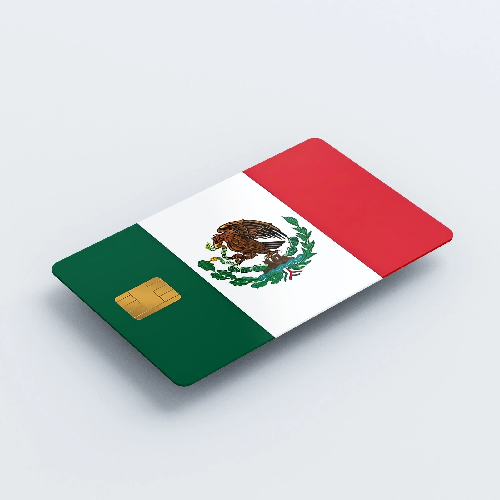 Credit Card Skin Stickers Mexican Flag UV Vinyl Sticker Card Skins Pack of 2