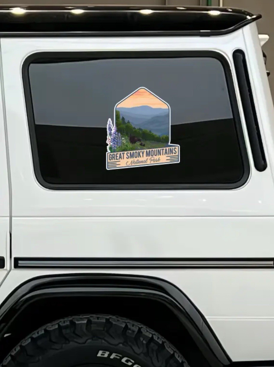 Great Smoky Mountains National Park Waterproof LARGE 6” Inch Vinyl Decal Sticker