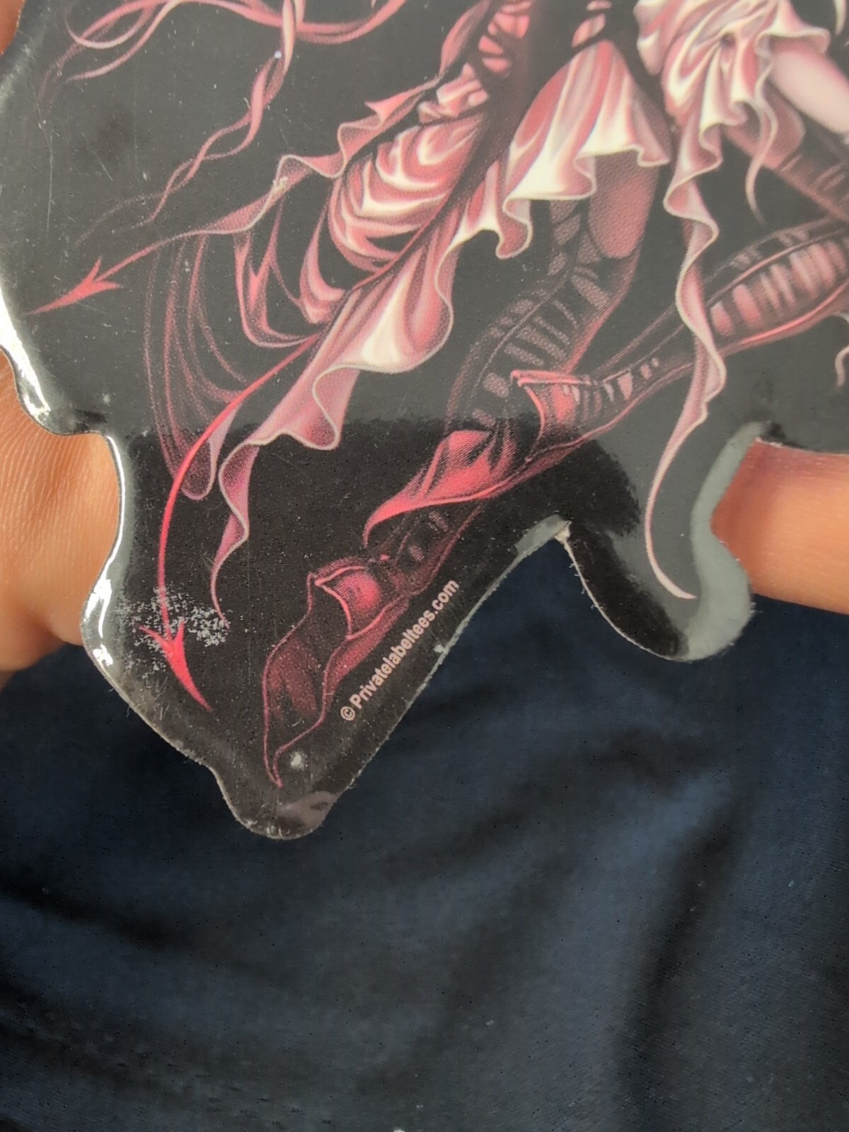Pink Dragon Wings Fairy With Little Dragon Bumper Sticker Vinyl Decal 5”x 4”