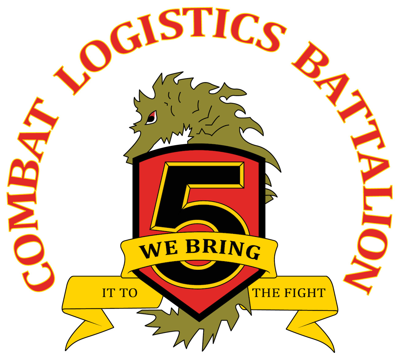 USMC Combat Logistics Battalion 5 Marines Patch U.S. Military vinyl decal for