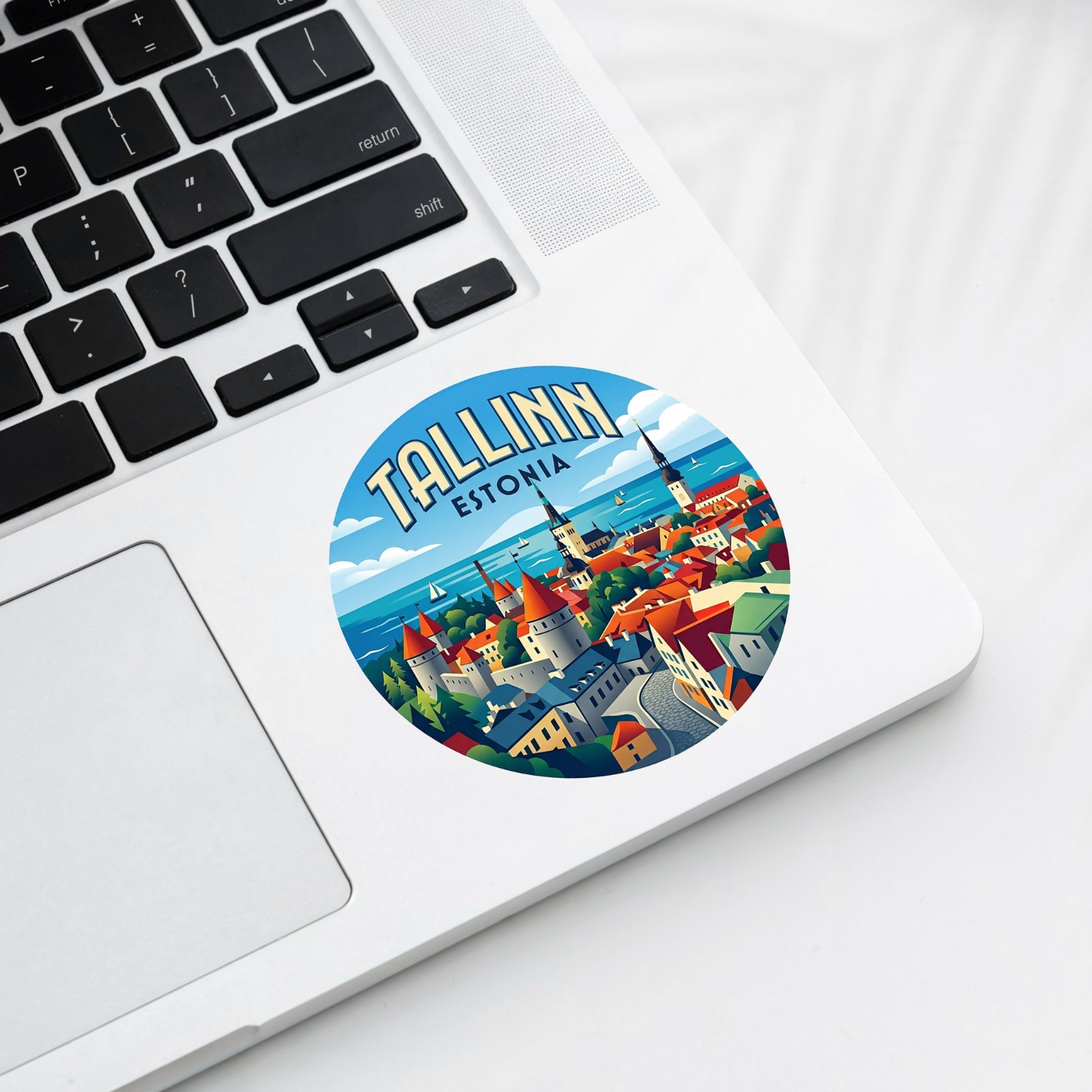 Tallinn Estonia Vintage Travel Sticker Die Cut Waterproof Decal Vinyl Laptop
