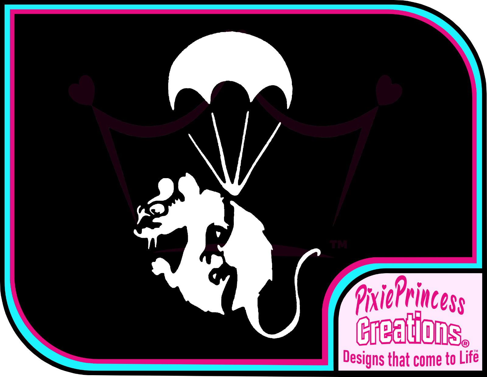 Banksy I Paratrooper Rat Vinyl Sticker Wall Art Poster Car Van Home Decor Decal