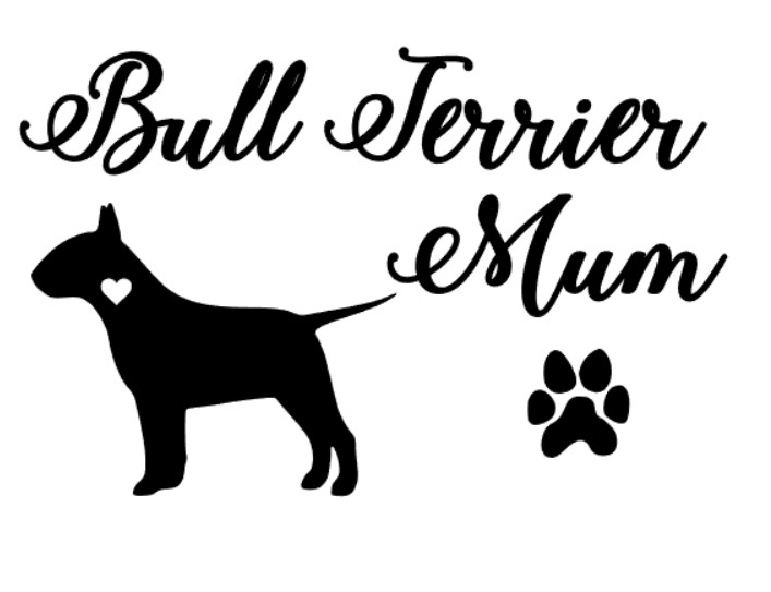 Bull Terrier Mum Dog Sticker Car Decal Vinyl Bully dog Mom or Dad High quality