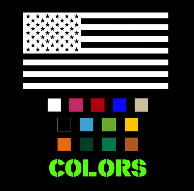 American Subdued Flags Tactical Military PAIR Flag USA Decal Phone JEEP