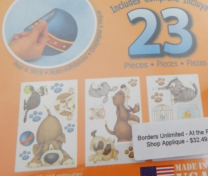 23 Cats Dogs Puppy Paw Prints Animal Wall Stickers Decals