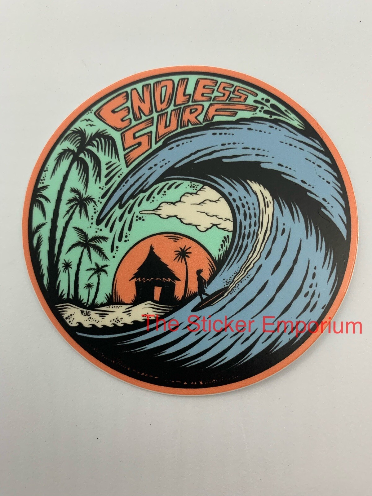 Surfing Surf Board Sticker ~ Water Bottle ~ Laptop ~ Tumbler ~ Vinyl Car Decal