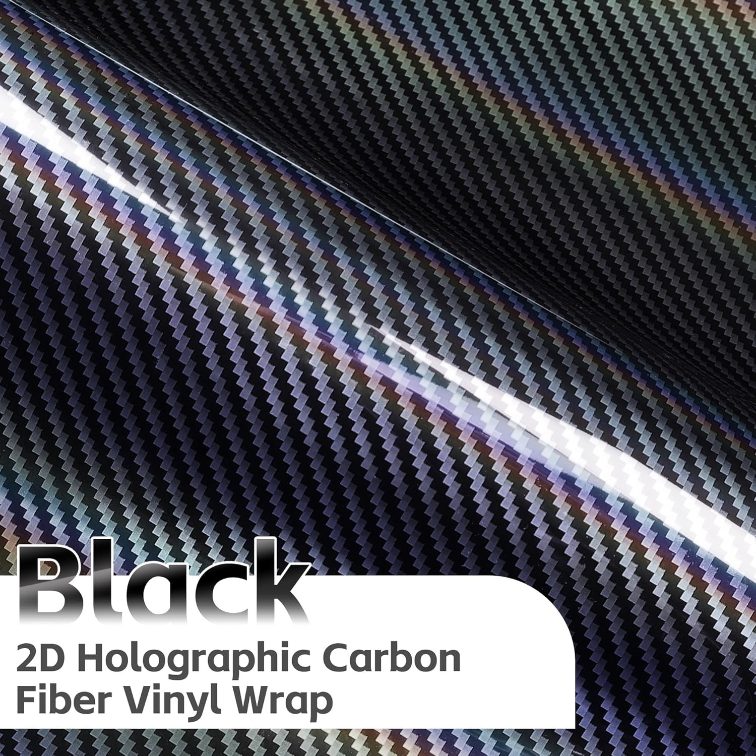Carbon Fiber Vinyl Wrap High Gloss Self Adhesive Car Decoration