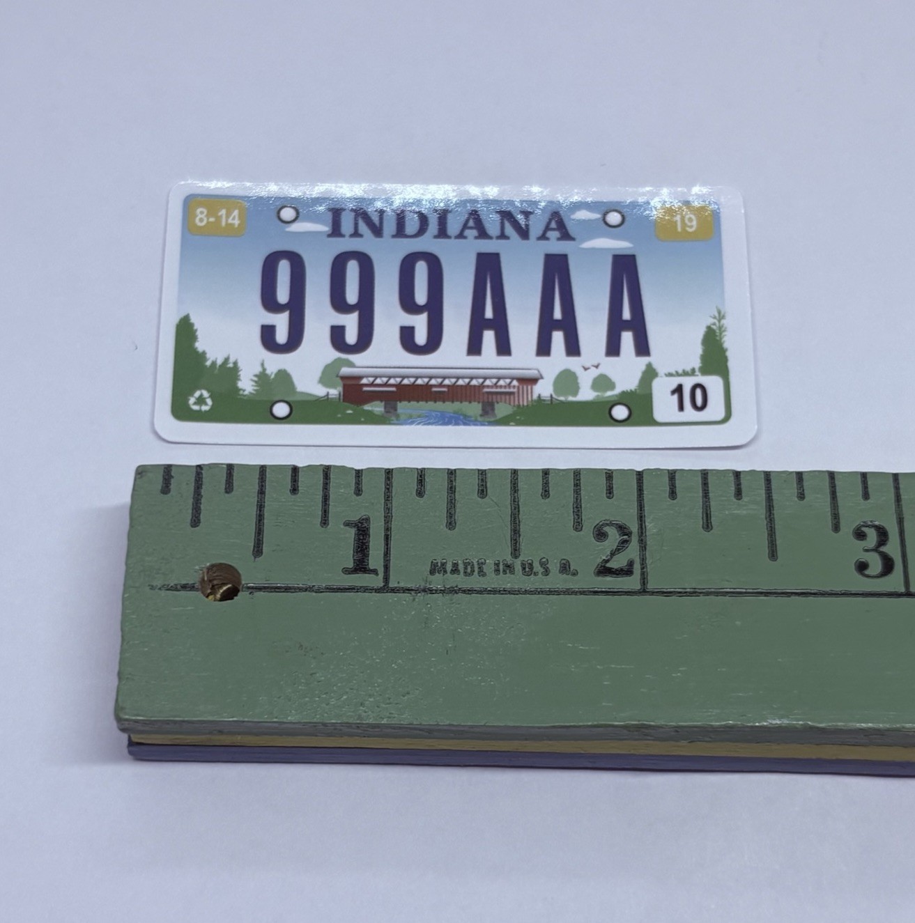 Indiana Novelty License Plate Sticker Decor Art Decal Vinyl Souvenir Tc6