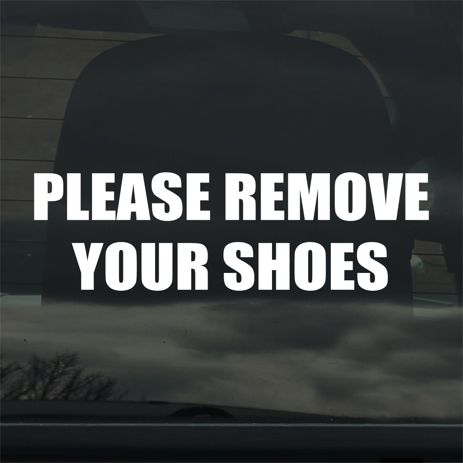 Please Remove Your Shoes Business – Retail – Home Custom Vinyl Sticker – Decal