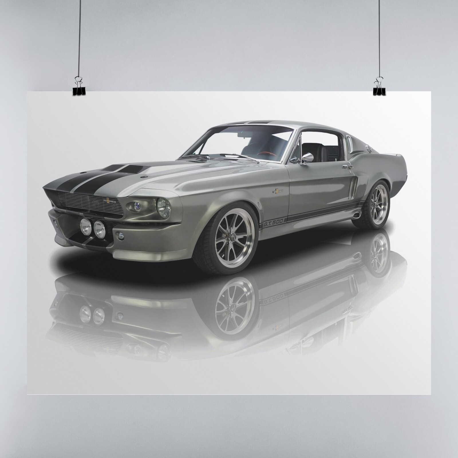 Ford Mustang Eleanor 1967 Tribute Edition Wall Art Print, Ford Mustang Eleanor.