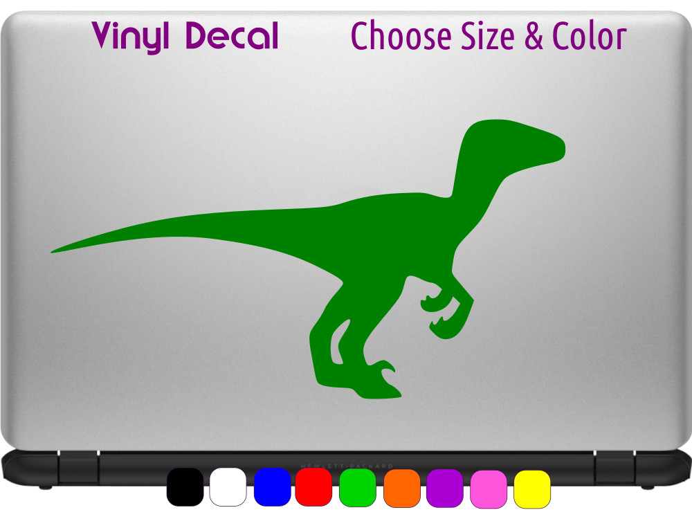 Velociraptor Jurassic Park World Decal Laptop Window Sticker CHOOSE SIZE COLOR