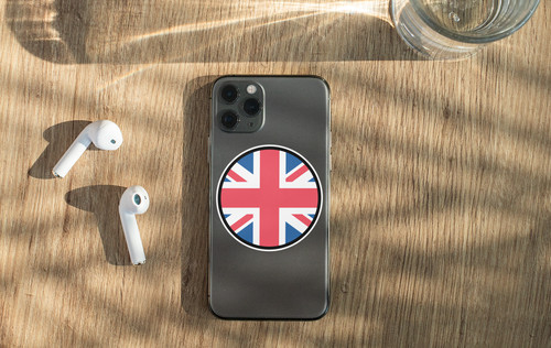 United Kingdom Flag Circle Sticker Decal