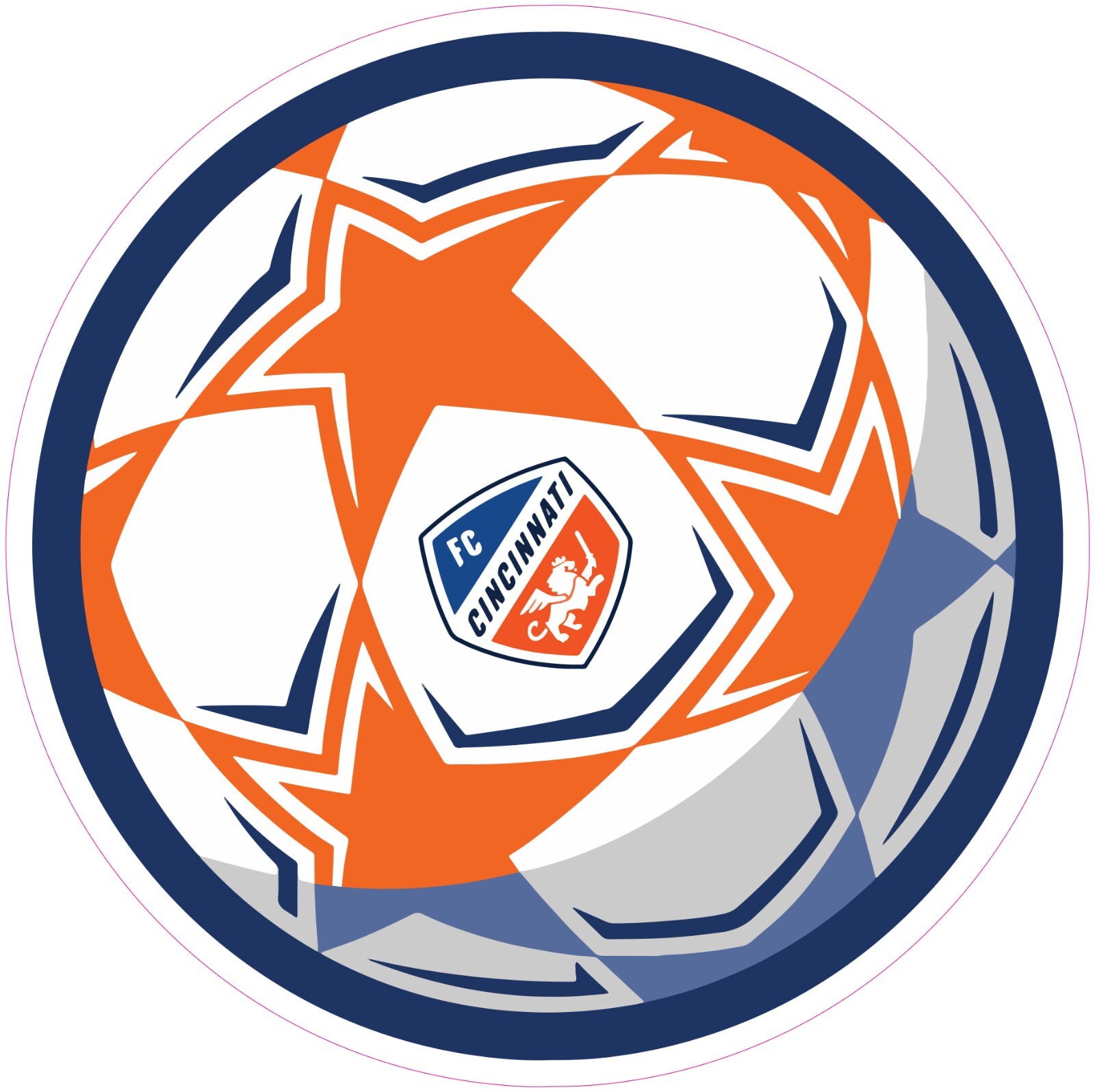 FC Cincinnati Soccer Vinyl Decal Sticker Car Truck Bumper Laptop Mug Tumbler