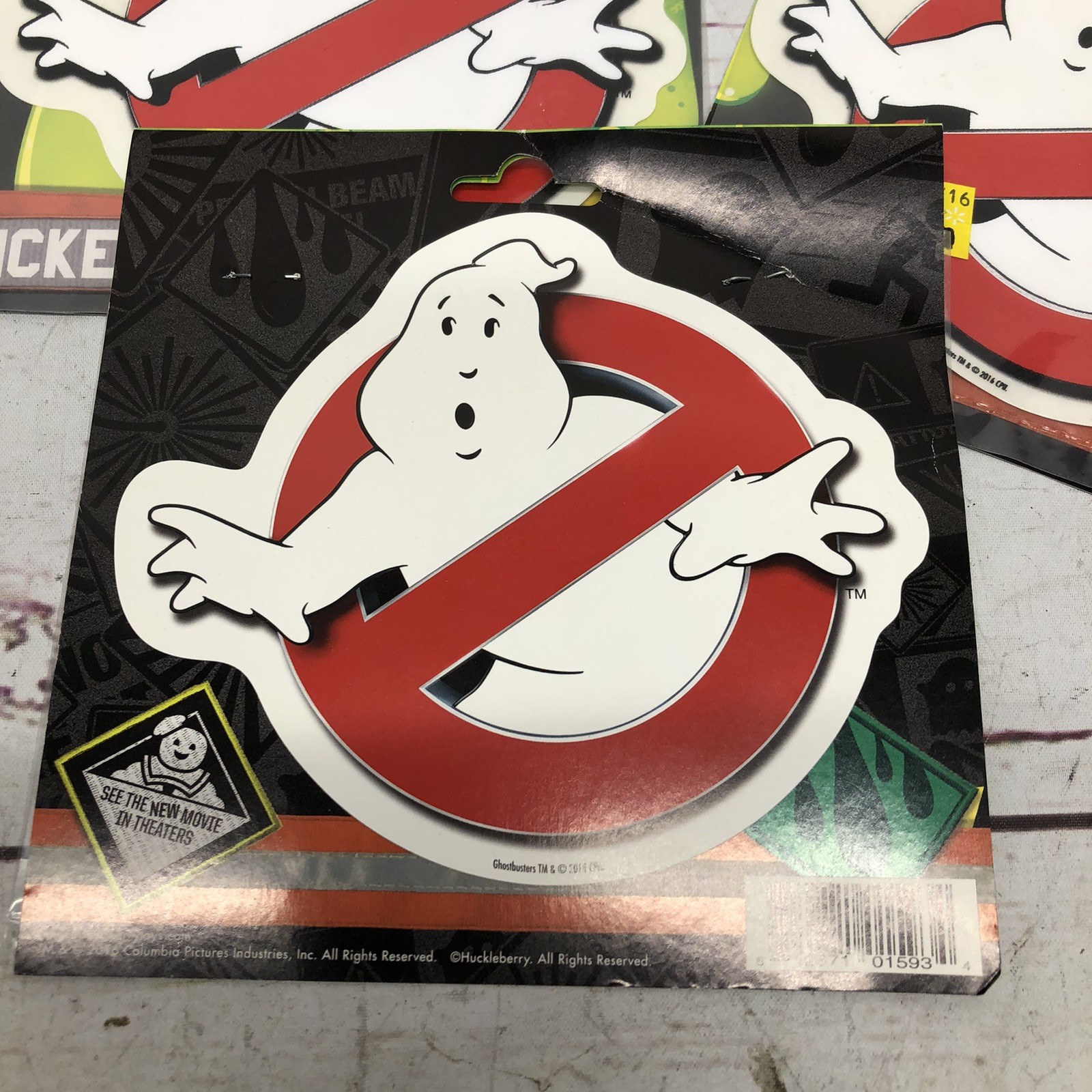 Lot Of 3 Ghostbusters Vinyl Car Sticker Decal 5.5" x 4.75" New 2016