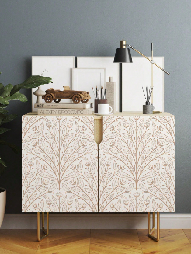 Peel Stick Wallpaper Leaves Waterproof Removable Wall Decal Art Home Decor 17.7x
