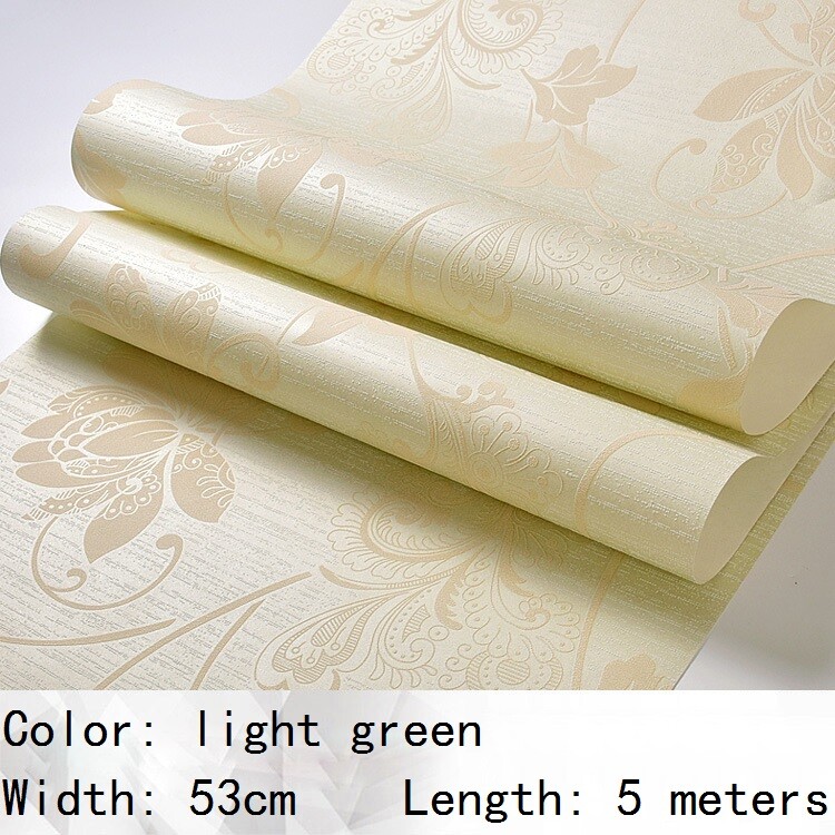 5M Wallpaper Self-adhesive Wall Sticker Decor Embossed Textured Floral Home Arts