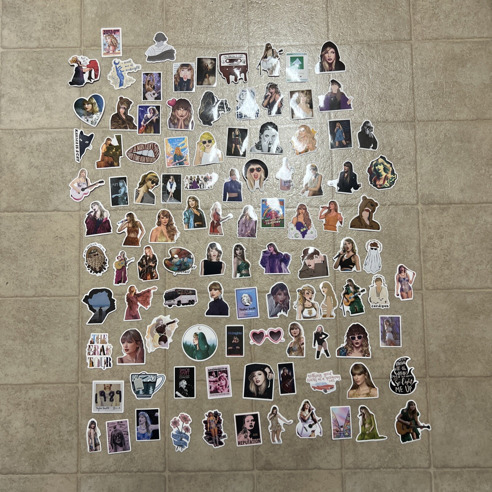 100 Piece Taylor Swift Stickers Laptop Luggage Decals Dope Wall Sticker Lot D