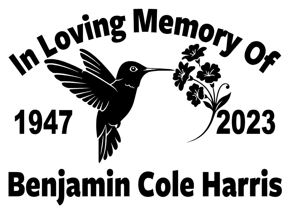 In Loving Memory Decal Hummingbird Flowers Floral Bird Car Window Vinyl Sticker