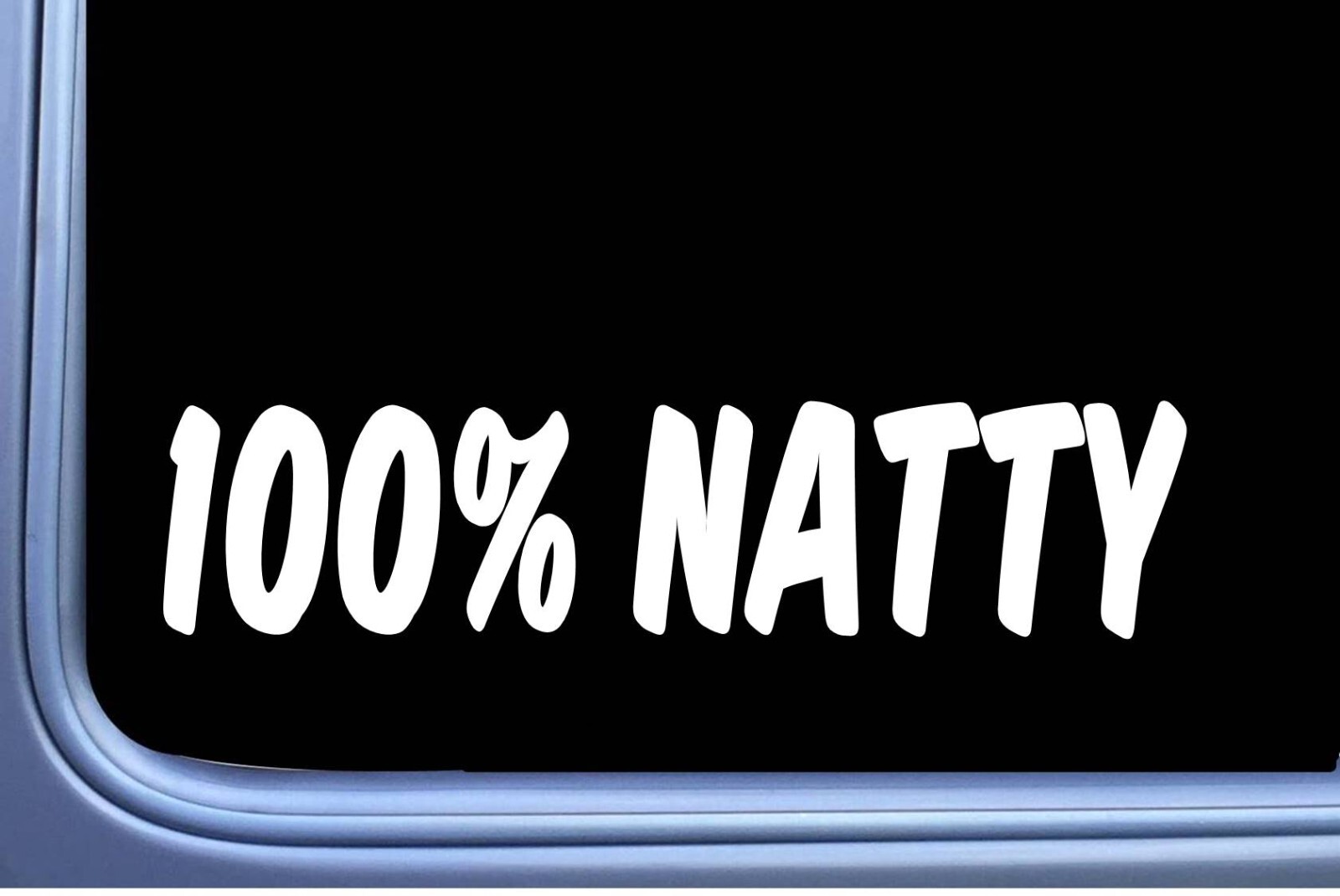 100% Natty Bodybuilding OS 461 vinyl 8" Decal Sticker weightlifting