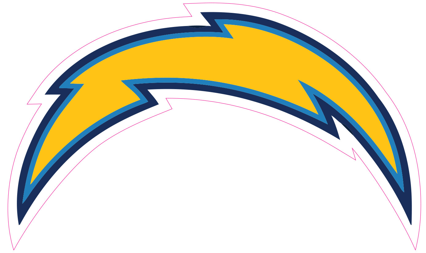 Los Angeles Chargers Football Vinyl Decal Sticker Car Truck Bumper Tumbler Mug