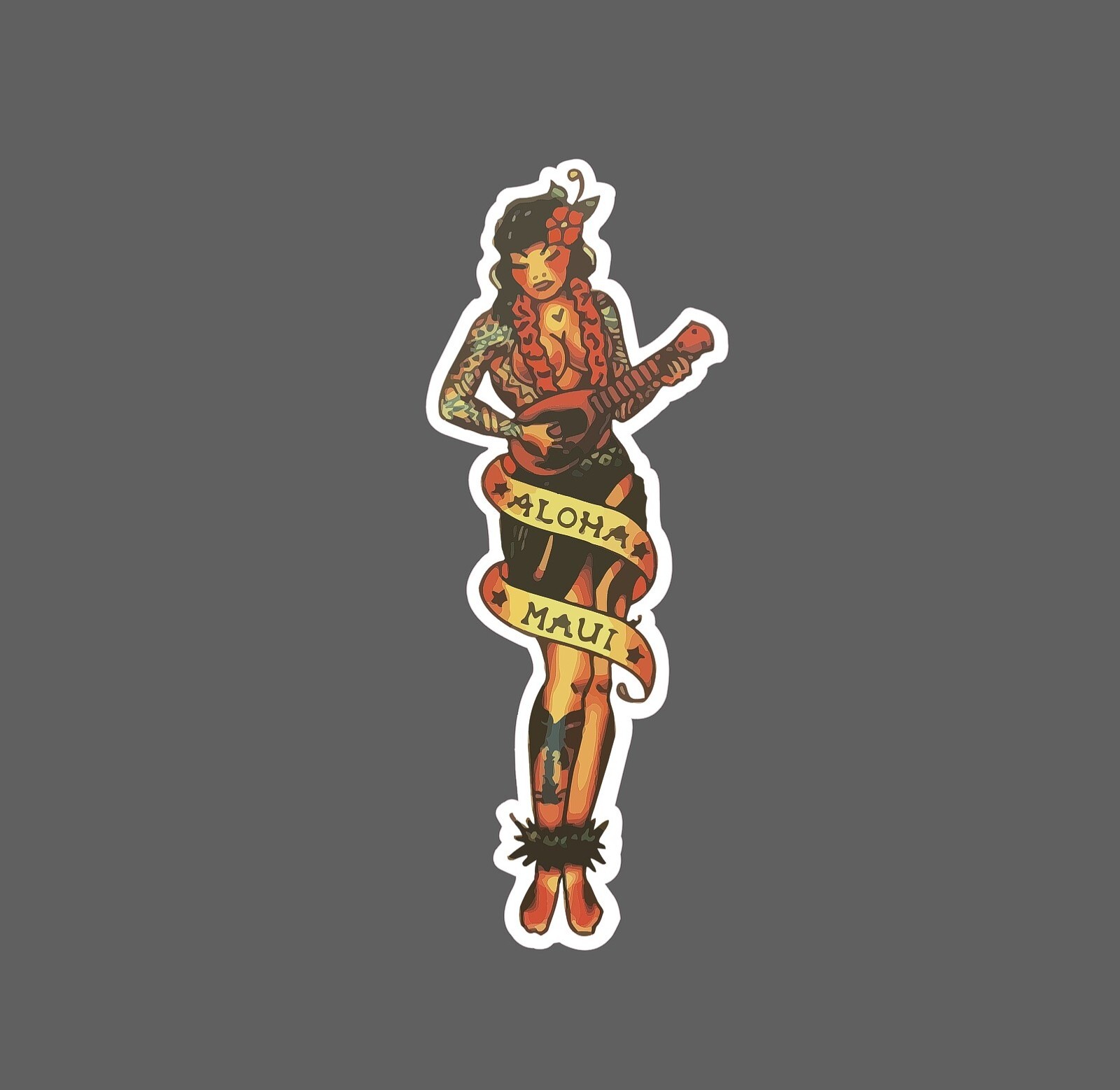 Aloha Maui Sticker Hula Girl Waterproof NEW – Buy Any 4 For $1.75 EACH Storewide