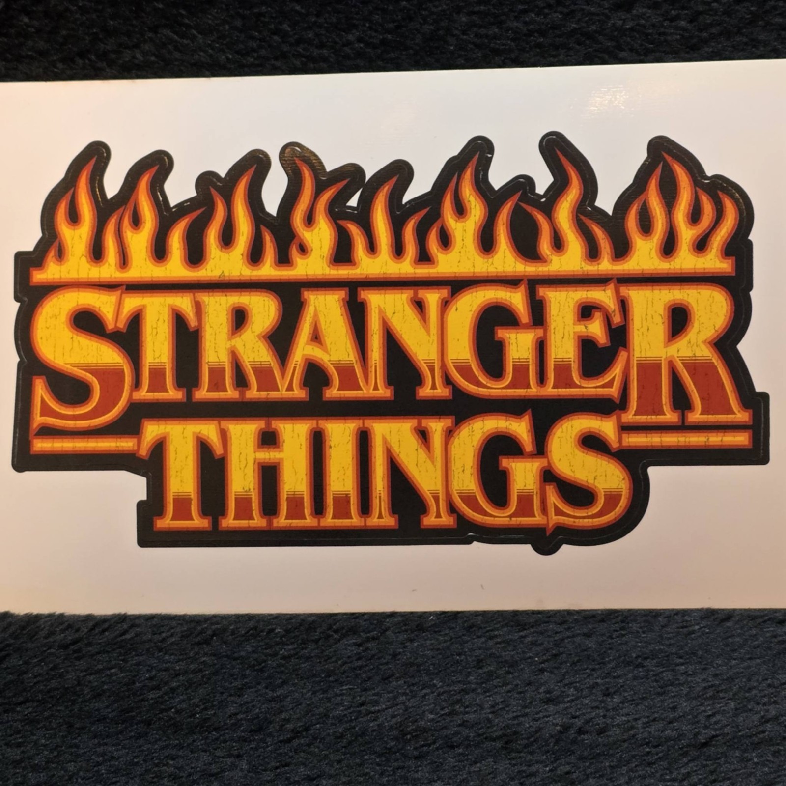 Stranger Things Roomscapes Decal Sticker Trends International Netflix Flame Logo
