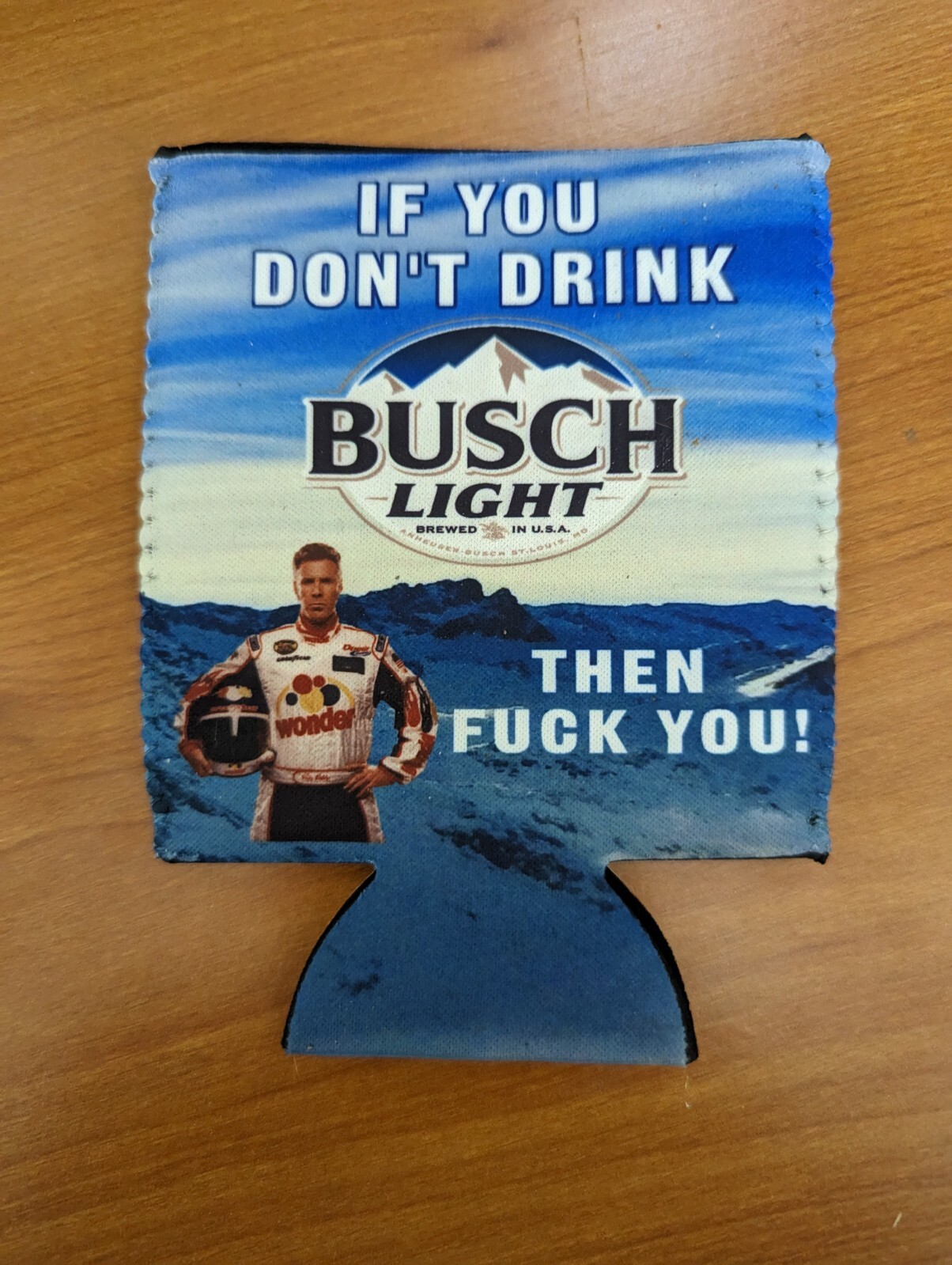 One Beer pop soda can koozie cooler river camping kayaking fishing