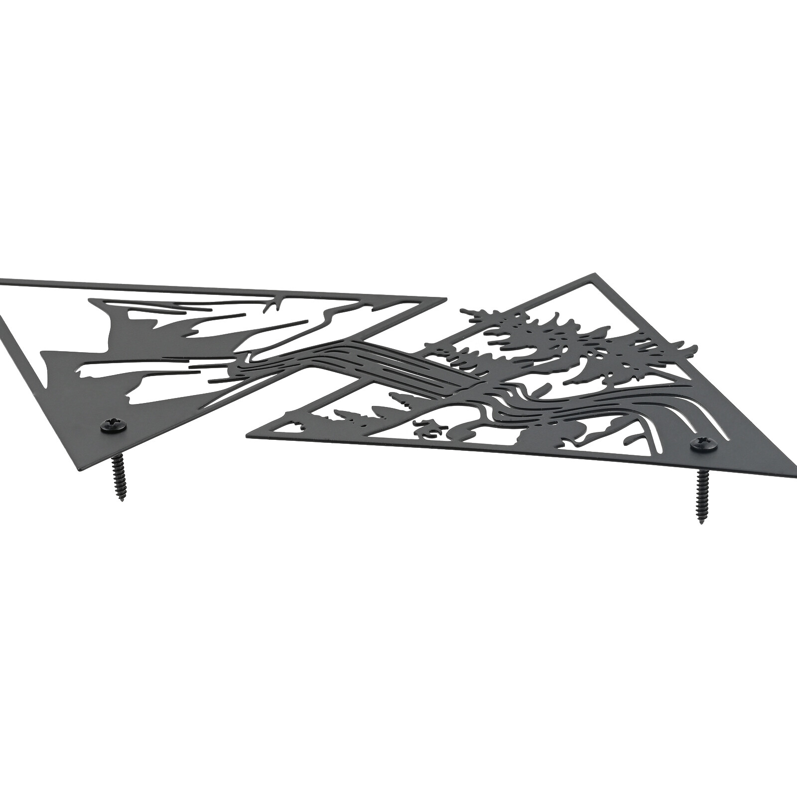 Metal Mountain & Forest 3D Wall Art Decoration for Living Room Bedroom Kitchen