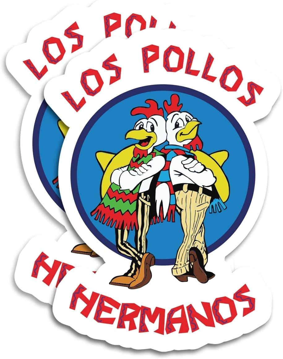 Los Pollos Hermanos Pop Culture 2-Pack Vinyl Decal Sticker 4"x3"
