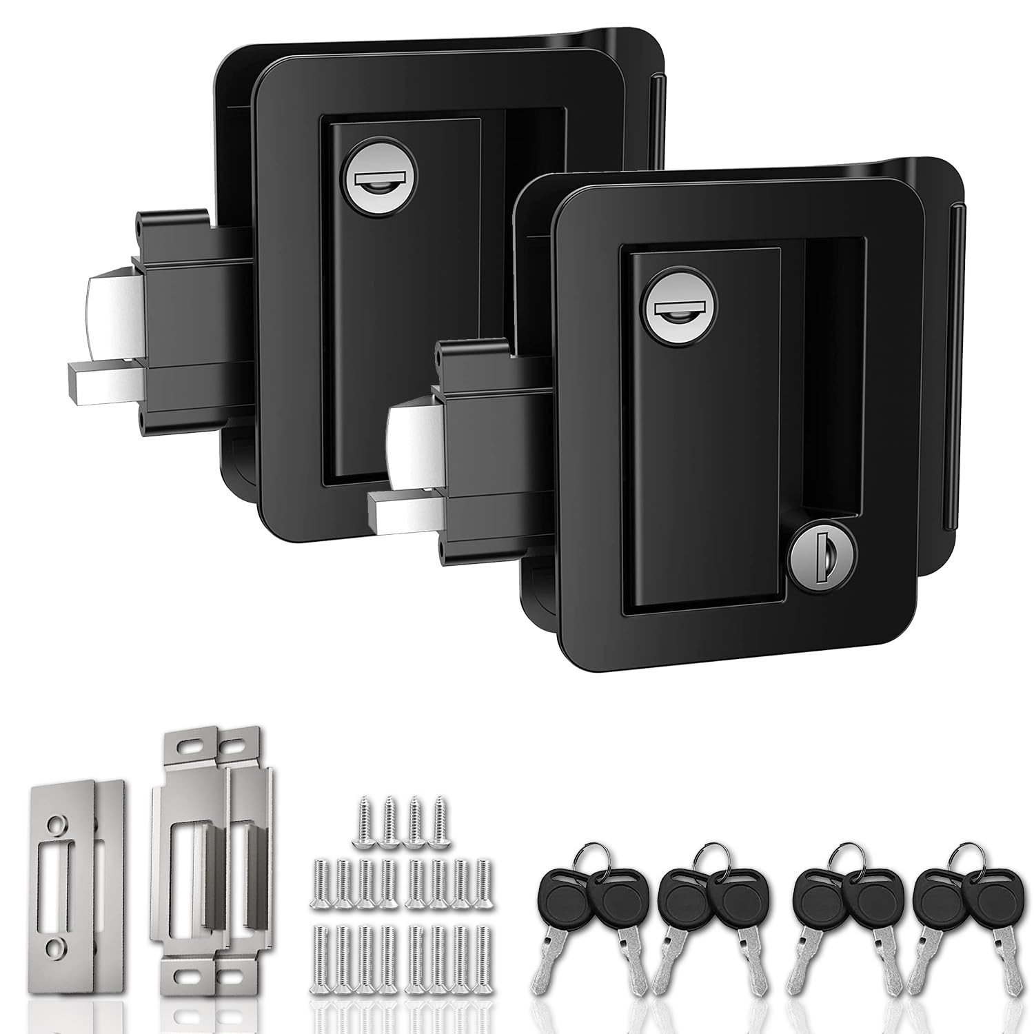 RV Door Locks Replacement Upgraded RV Door Latch with Paddle Deadbolt Zinc Al…