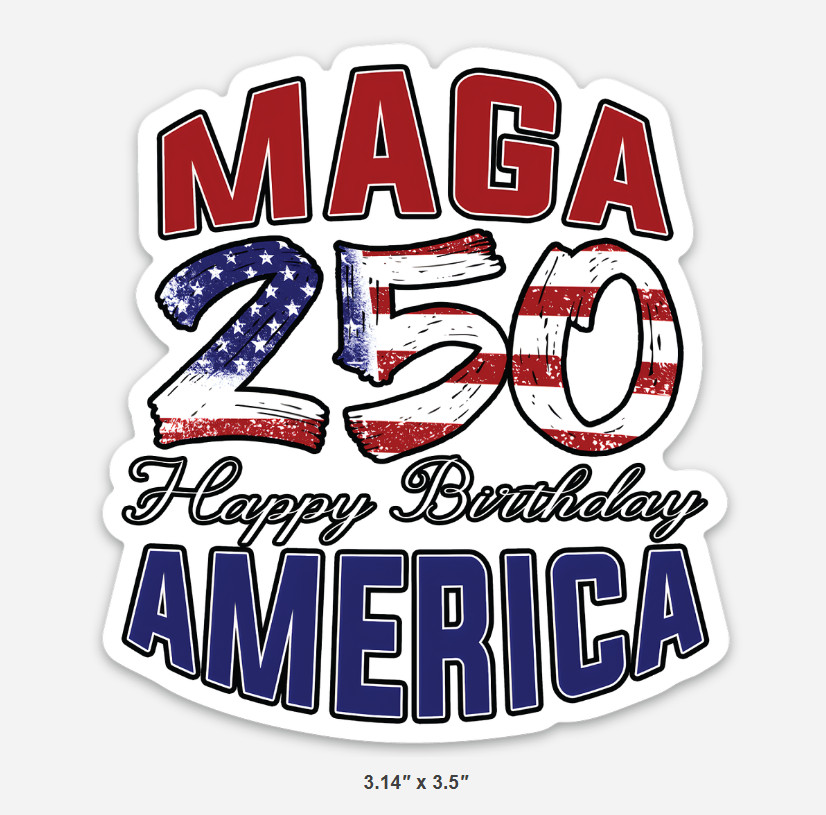MAGA TRUMP Sticker pack, 7 America First decals, FAFO, MAGA 250, #47 Dream Team