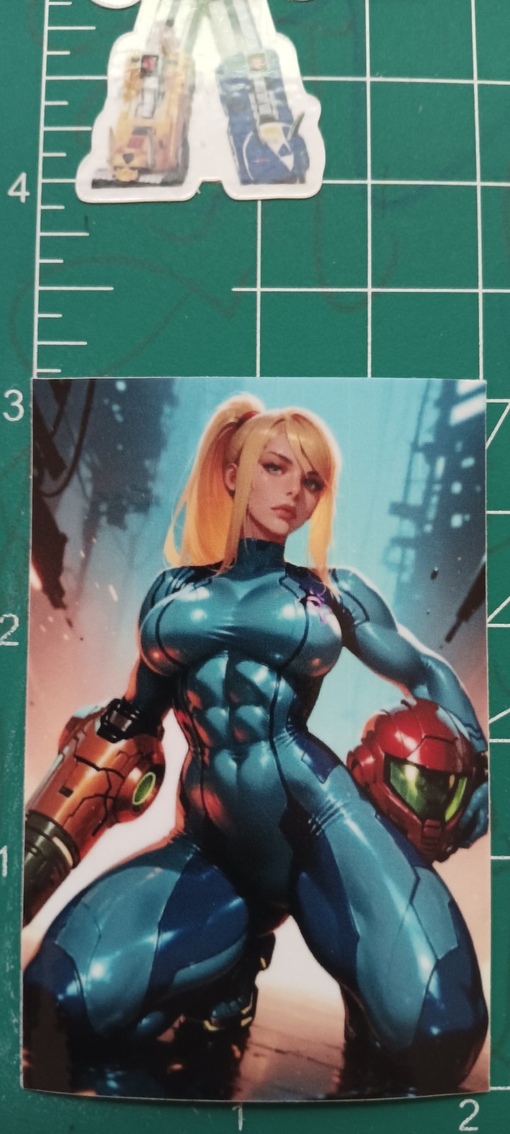 NINYENDO X METROID: SAMUS ARAN X VYNIL HIGH GLOSS STICKER X 3X2 INCHES STICKER
