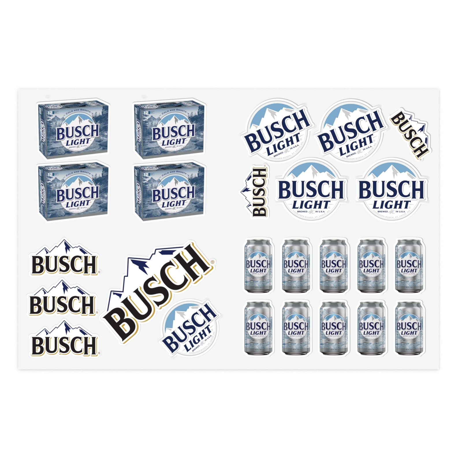 BUSCH LIGHT – STICKER DECALS VARIETY PACK